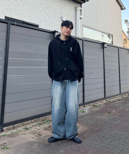 REFLYPERKY(リフライパーキー)の「LA8615 アメイズフローワイドデニム(SAND BLUE)(デニムパンツ・メンズ・その他・SMALL/X-SMALL/L(32)/M(30)/XL(34))」の12枚目の写真