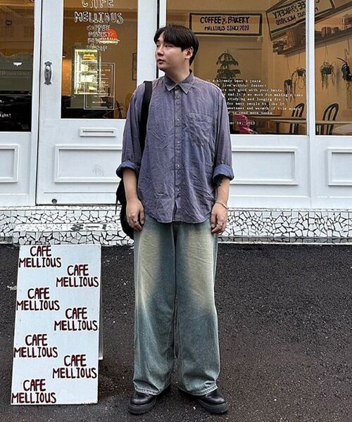 REFLYPERKY(リフライパーキー)の「LA8615 アメイズフローワイドデニム(SAND BLUE)(デニムパンツ・メンズ・その他・SMALL/X-SMALL/L(32)/M(30)/XL(34))」の15枚目の写真