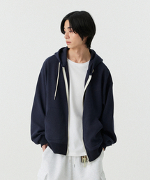 STENDS（ステンズ）の「[M~4XL] ワッフルツーウェイフードジップアップ_ネイビー（パーカー）」
