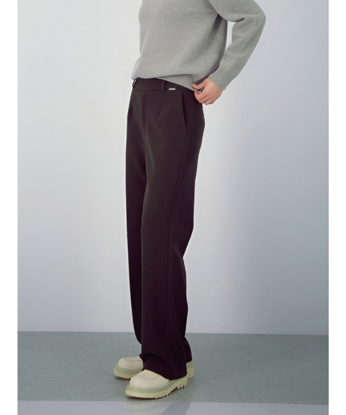 ACUD(アクド)の「Crepe Flow Slacks _Brown(スラックス・レディース・ダークブラウン・SMALL/MEDIUM)」の3枚目の写真