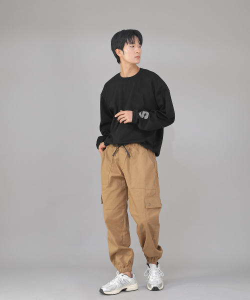 SAINTCREW(セントクルー)の「スナップボタンワイドカーゴジョガーパンツ SWC-361 キャメル(スウェットパンツ・メンズ・その他・MEDIUM/LARGE/X-LARGE)」の6枚目の写真