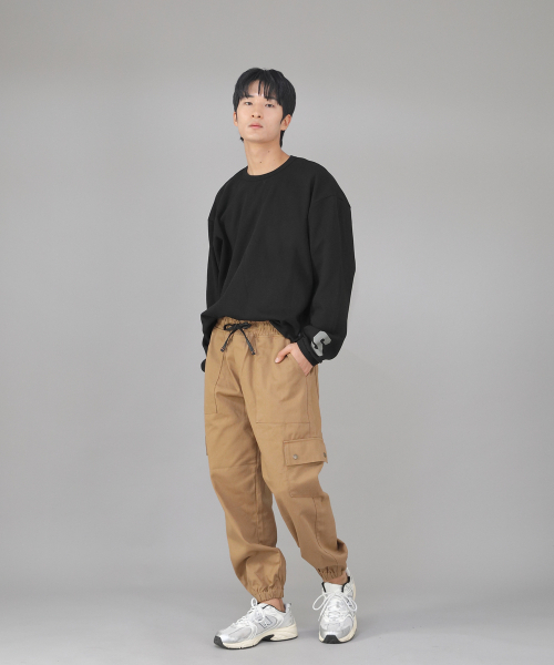 SAINTCREW(セントクルー)の「スナップボタンワイドカーゴジョガーパンツ SWC-361 キャメル(スウェットパンツ・メンズ・その他・MEDIUM/LARGE/X-LARGE)」の7枚目の写真