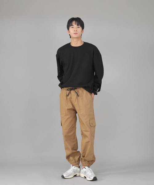 SAINTCREW(セントクルー)の「スナップボタンワイドカーゴジョガーパンツ SWC-361 キャメル(スウェットパンツ・メンズ・その他・MEDIUM/LARGE/X-LARGE)」の8枚目の写真