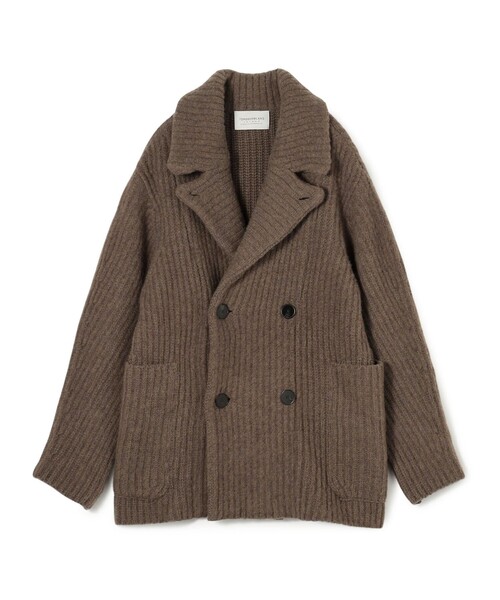 TOMORROWLAND (トゥモローランド)の「TOMORROWLAND Tricot ウールダブルフェイス カーディガンコート(ニット/セーター・メンズ・ネイビー/キャメル・S/M)」の2枚目の写真