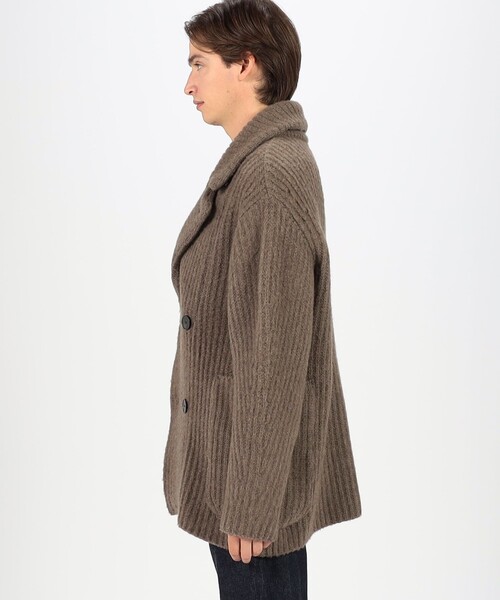 TOMORROWLAND (トゥモローランド)の「TOMORROWLAND Tricot ウールダブルフェイス カーディガンコート(ニット/セーター・メンズ・ネイビー/キャメル・S/M)」の5枚目の写真