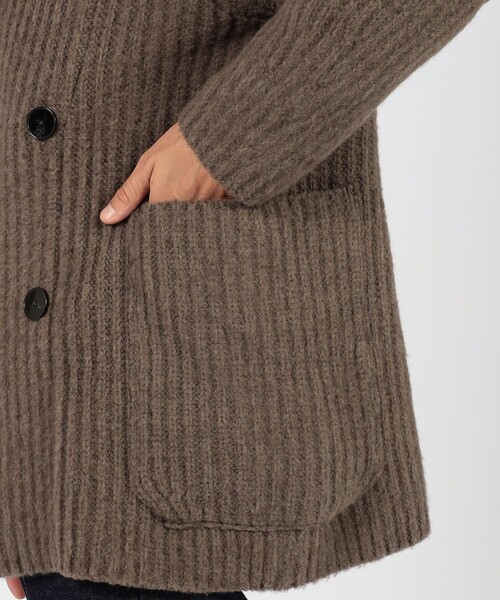 TOMORROWLAND (トゥモローランド)の「TOMORROWLAND Tricot ウールダブルフェイス カーディガンコート(ニット/セーター・メンズ・ネイビー/キャメル・S/M)」の9枚目の写真