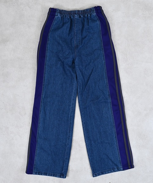 MARKEY'S（マーキーズ）の「トラックパンツリメイクデニムパンツ/おとな（デニムパンツ・レディース・ブルー/ブラック・160cm）」の18枚目の写真