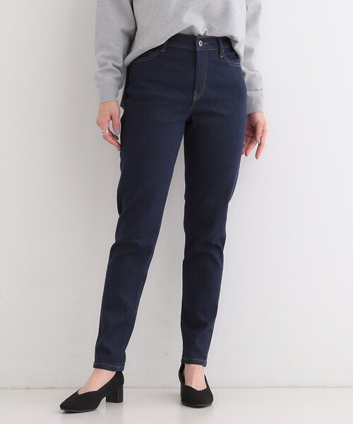 SHOO・LA・RUE（シューラルー）の「【SHOO・LA・RUE DENIM】揃えておきたい ストレッチデニムスキニーパンツ（デニムパンツ・レディース・ネイビー/ブルー・01/02/03/04/10）」の3枚目の写真