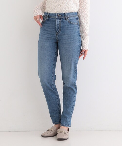 SHOO・LA・RUE（シューラルー）の「【SHOO・LA・RUE DENIM】揃えておきたい ストレッチデニムスキニーパンツ（デニムパンツ・レディース・ネイビー/ブルー・01/02/03/04/10）」の4枚目の写真
