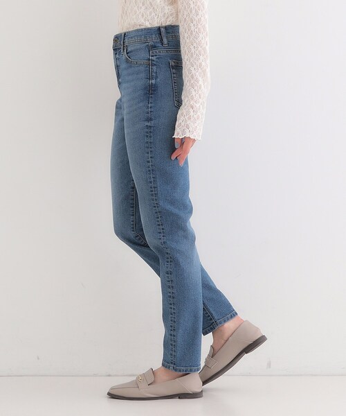 SHOO・LA・RUE（シューラルー）の「【SHOO・LA・RUE DENIM】揃えておきたい ストレッチデニムスキニーパンツ（デニムパンツ・レディース・ネイビー/ブルー・01/02/03/04/10）」の5枚目の写真
