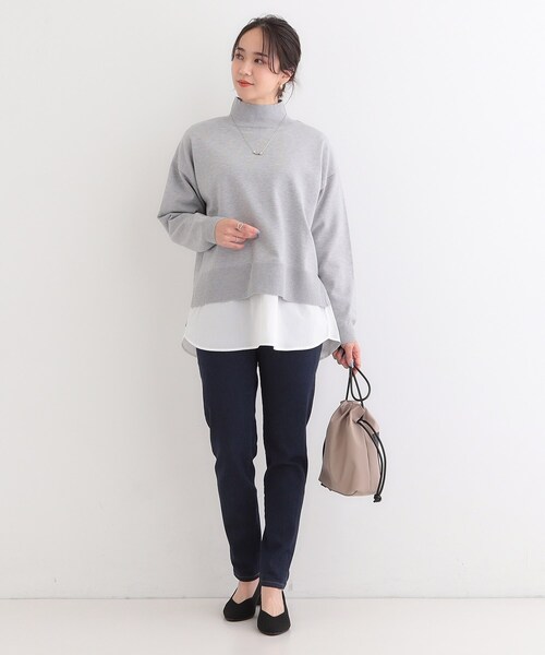 SHOO・LA・RUE（シューラルー）の「【SHOO・LA・RUE DENIM】揃えておきたい ストレッチデニムスキニーパンツ（デニムパンツ・レディース・ネイビー/ブルー・01/02/03/04/10）」の9枚目の写真