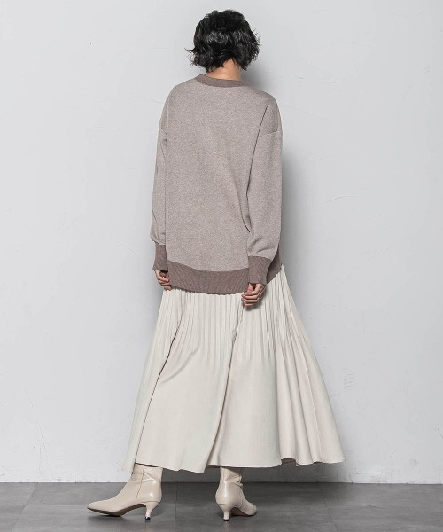 MAYSON GREY(メイソングレイ)の「BEARジャカードニット≪手洗い可能≫(ニット/セーター・レディース・ライトグレー/ベージュ・M)」の7枚目の写真