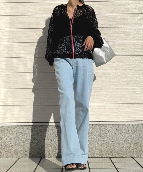Q（キュー）の「ノットハンドルシボ トート（トートバッグ・レディース・アイボリー/シルバー・ONE SIZE）」の18枚目の写真