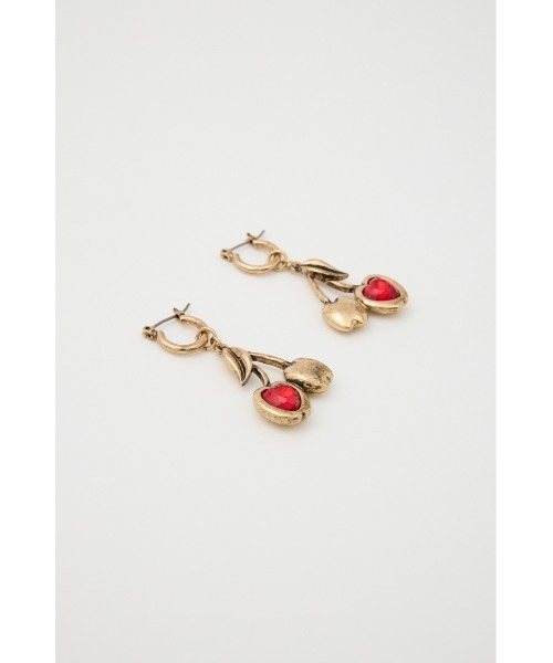 SLY（スライ）の「CHEERY P/EARRINGS チェリーピアス（ピアス（両耳用）・レディース・ゴールド/シルバー・FREE）」の4枚目の写真