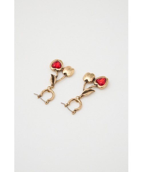 SLY（スライ）の「CHEERY P/EARRINGS チェリーピアス（ピアス（両耳用）・レディース・ゴールド/シルバー・FREE）」の5枚目の写真