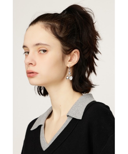 SLY（スライ）の「CHEERY P/EARRINGS チェリーピアス（ピアス（両耳用）・レディース・ゴールド/シルバー・FREE）」の9枚目の写真