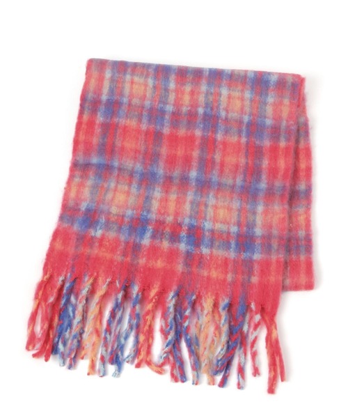 LEPSIM（レプシィム）の「インドチェックストール　581687（ストール/ショール・レディース・ネイビー/グリーン/レッド/ブルー・ONE SIZE）」の17枚目の写真