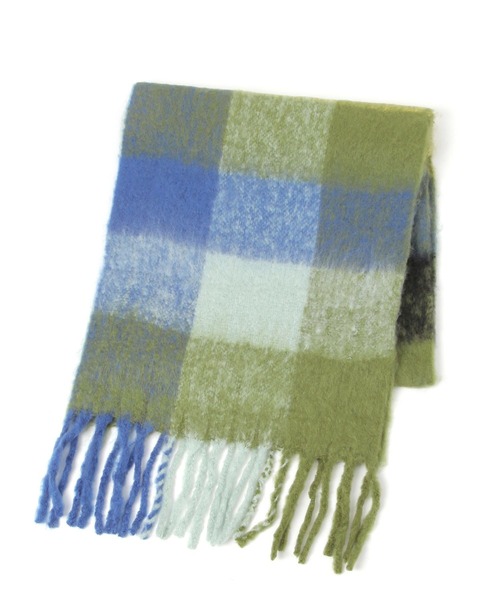 LEPSIM（レプシィム）の「インドチェックストール　581687（ストール/ショール・レディース・ネイビー/グリーン/レッド/ブルー・ONE SIZE）」の19枚目の写真