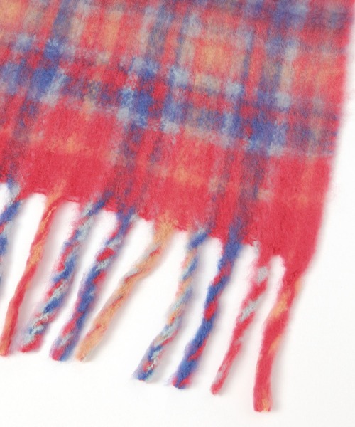 LEPSIM（レプシィム）の「インドチェックストール　581687（ストール/ショール・レディース・ネイビー/グリーン/レッド/ブルー・ONE SIZE）」の21枚目の写真