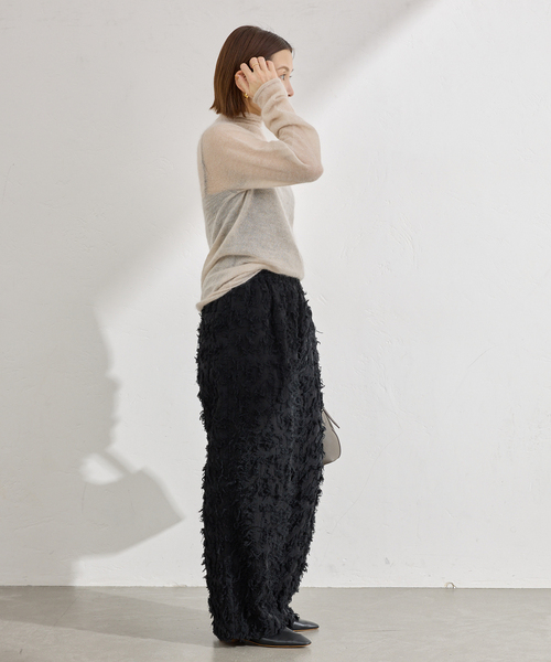 IENA（イエナ）の「カットジャガードパンツ（その他パンツ・レディース・ブラック・36/38）」の6枚目の写真