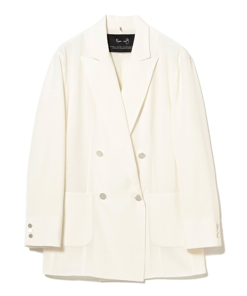 EFFE BEAMS（エッフェビームス）の「ROOM NO.8 BLACK / シアー 4ボタン ジャケット（テーラードジャケット・レディース・ブラック・1/2）」の12枚目の写真