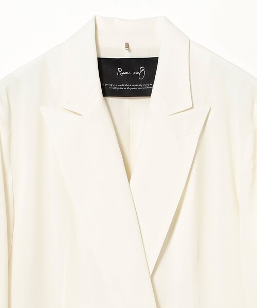 EFFE BEAMS（エッフェビームス）の「ROOM NO.8 BLACK / シアー 4ボタン ジャケット（テーラードジャケット・レディース・ブラック・1/2）」の11枚目の写真