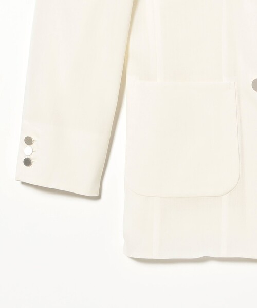 EFFE BEAMS（エッフェビームス）の「ROOM NO.8 BLACK / シアー 4ボタン ジャケット（テーラードジャケット・レディース・ブラック・1/2）」の10枚目の写真