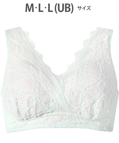 WACOAL（ワコール）の「「ナイトアップブラ」　ノンワイヤー（ナイトブラ・レディース・スモークピンク/ミント/ブルー・L/L(UB-)/M）」の2枚目の写真