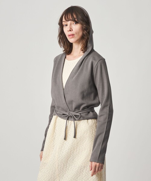 Steven Alan（スティーブンアラン）の「＜Steven Alan＞カシュクール フード カーディガン（カーディガン/ボレロ・レディース・モカ/オフホワイト・FREE）」の5枚目の写真