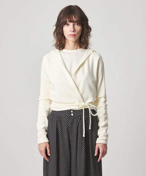 Steven Alan（スティーブンアラン）の「＜Steven Alan＞カシュクール フード カーディガン（カーディガン/ボレロ・レディース・モカ/オフホワイト・FREE）」の8枚目の写真