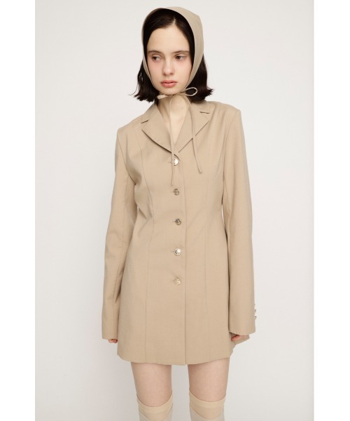 SLY(スライ)の「TAILORED S/OP テーラード ショートワンピース 春服(ワンピース・レディース・グレー系その他2/ライトベージュ・2/1)」の2枚目の写真