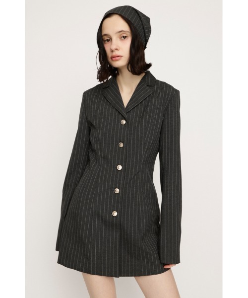 SLY(スライ)の「TAILORED S/OP テーラード ショートワンピース 春服(ワンピース・レディース・グレー系その他2/ライトベージュ・2/1)」の1枚目の写真