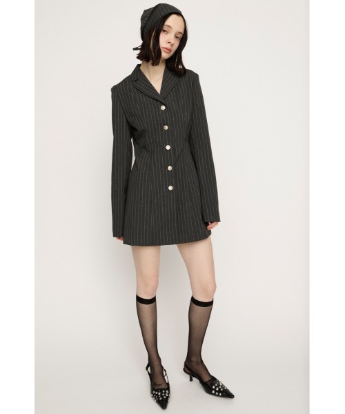 SLY(スライ)の「TAILORED S/OP テーラード ショートワンピース 春服(ワンピース・レディース・グレー系その他2/ライトベージュ・2/1)」の3枚目の写真