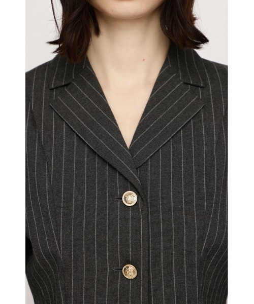 SLY(スライ)の「TAILORED S/OP テーラード ショートワンピース 春服(ワンピース・レディース・グレー系その他2/ライトベージュ・2/1)」の9枚目の写真