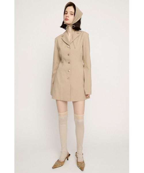 SLY(スライ)の「TAILORED S/OP テーラード ショートワンピース 春服(ワンピース・レディース・グレー系その他2/ライトベージュ・2/1)」の15枚目の写真