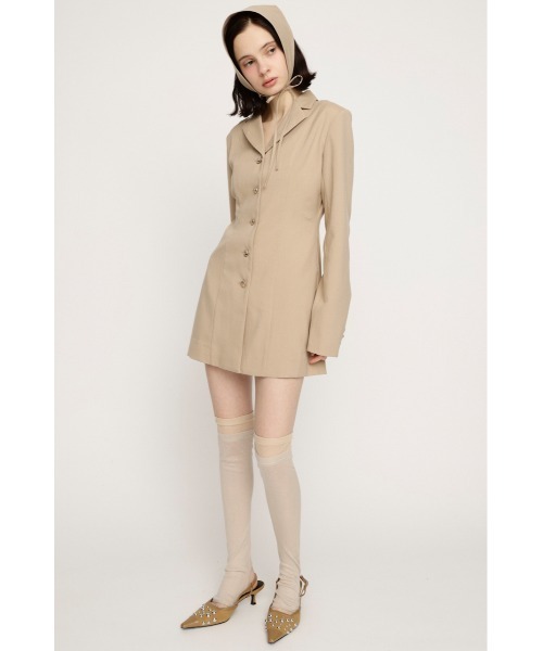 SLY(スライ)の「TAILORED S/OP テーラード ショートワンピース 春服(ワンピース・レディース・グレー系その他2/ライトベージュ・2/1)」の16枚目の写真