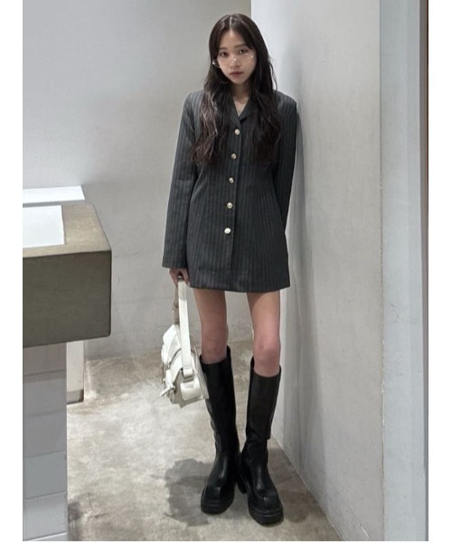 SLY（スライ）の「TAILORED S/OP テーラード ショートワンピース 春服
