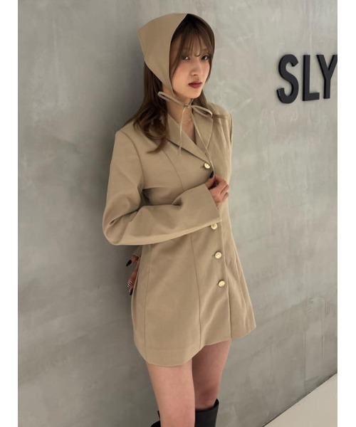 SLY（スライ）の「TAILORED S/OP テーラード ショートワンピース 春服