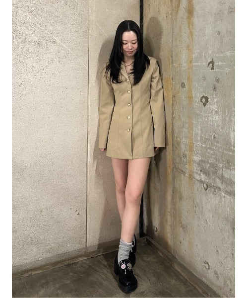 SLY（スライ）の「TAILORED S/OP テーラード ショートワンピース 春服