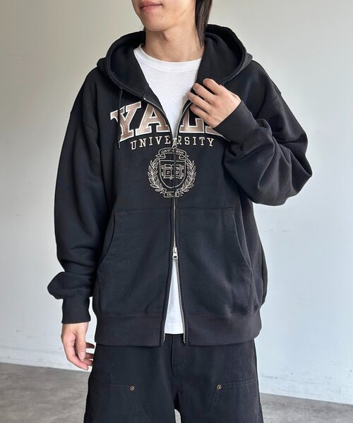 CPCM(シーピーシーエム)の「YALEジップパーカー(パーカー・メンズ・ネイビー/グレー/アイボリー/ブラック・MEDIUM/LARGE)」の11枚目の写真
