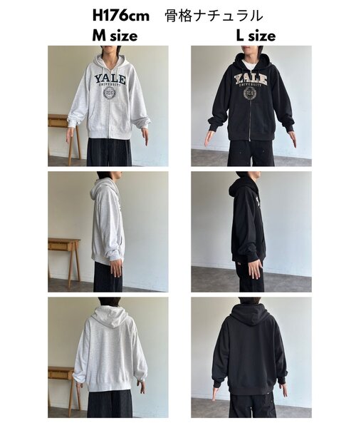 CPCM(シーピーシーエム)の「YALEジップパーカー(パーカー・メンズ・ネイビー/グレー/アイボリー/ブラック・MEDIUM/LARGE)」の18枚目の写真