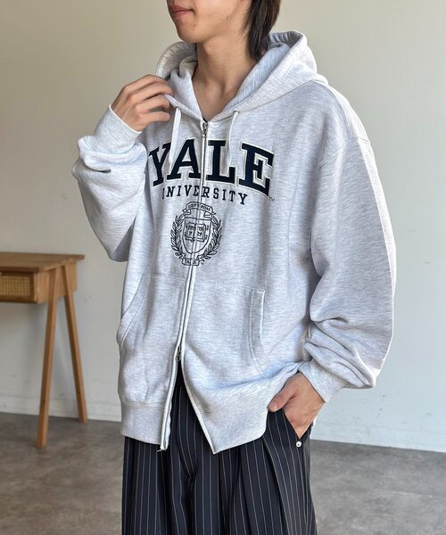 CPCM(シーピーシーエム)の「YALEジップパーカー(パーカー・メンズ・ネイビー/グレー/アイボリー/ブラック・MEDIUM/LARGE)」の19枚目の写真