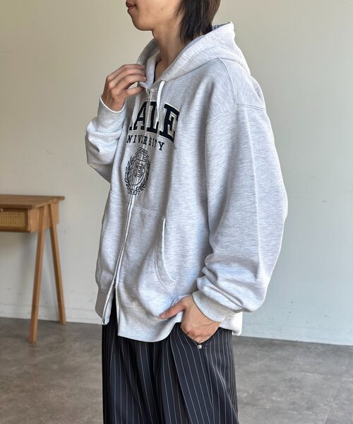 CPCM(シーピーシーエム)の「YALEジップパーカー(パーカー・メンズ・ネイビー/グレー/アイボリー/ブラック・MEDIUM/LARGE)」の20枚目の写真