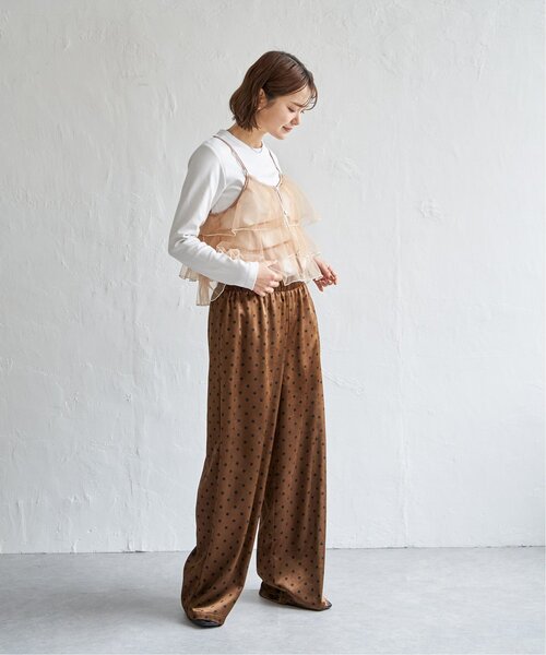 notch.（ノッチ）の「チュールティアードキャミソール（キャミソール・レディース・ピンク/ブラック/グレー・M）」の18枚目の写真