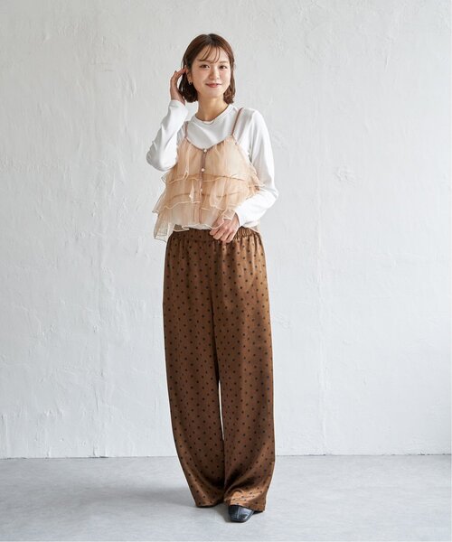 notch.（ノッチ）の「チュールティアードキャミソール（キャミソール・レディース・ピンク/ブラック/グレー・M）」の21枚目の写真