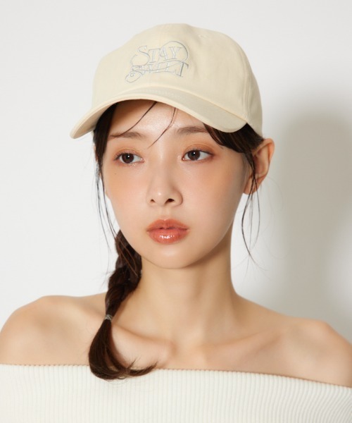 rienda（リエンダ）の「ニュアンスロゴキャップ 春服（キャップ・レディース・ピンク/イエロー/ブラウン・FREE）」の2枚目の写真