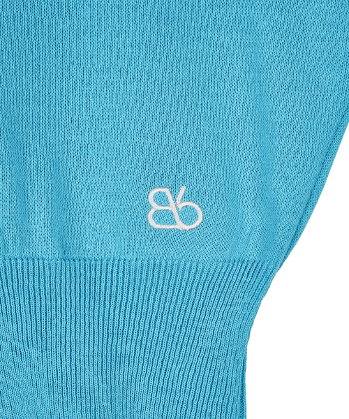 Bb' BENETTON(ビーフラットベネトン)の「スプリングVネックニットカーディガン (ターコイズブルー)(カーディガン/ボレロ・レディース・その他・ONE SIZE)」の3枚目の写真