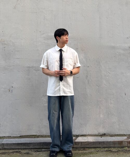 HALFNINE（ハーフナイン）の「イージーマッチワイドデニムパンツジーンズG12BRD_HXV11308[濃紺]（デニムパンツ・メンズ・その他・S/M/L）」の9枚目の写真