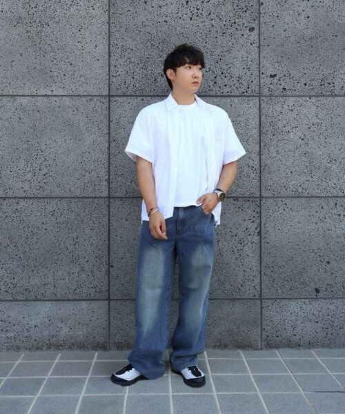 HALFNINE（ハーフナイン）の「イージーマッチワイドデニムパンツジーンズG12BRD_HXV11308[濃紺]（デニムパンツ・メンズ・その他・S/M/L）」の10枚目の写真