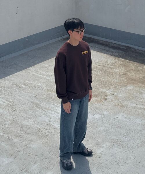 HALFNINE（ハーフナイン）の「イージーマッチワイドデニムパンツジーンズG12BRD_HXV11308[濃紺]（デニムパンツ・メンズ・その他・S/M/L）」の4枚目の写真